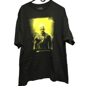 Black Adam The Rock Movie T Shirt DC Comics 2XL Mens Graphic Tee